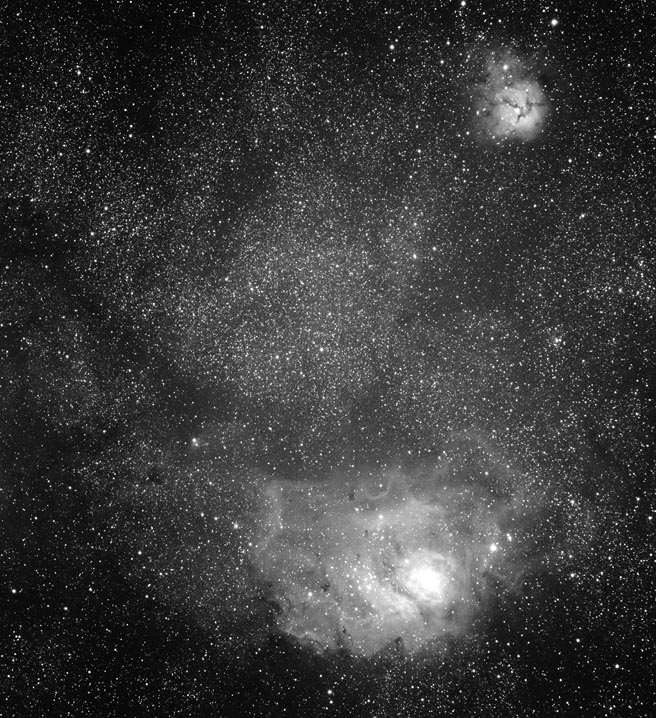 The Lagoon and Trifid Nebulae