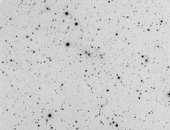 Galaxy Cluster (inverted view)