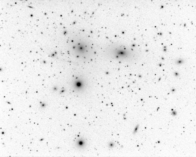 Galaxy Cluster (inverted view)